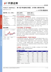 公司首次覆盖报告:核心客户配套效应显著,公司驶入增长快车道