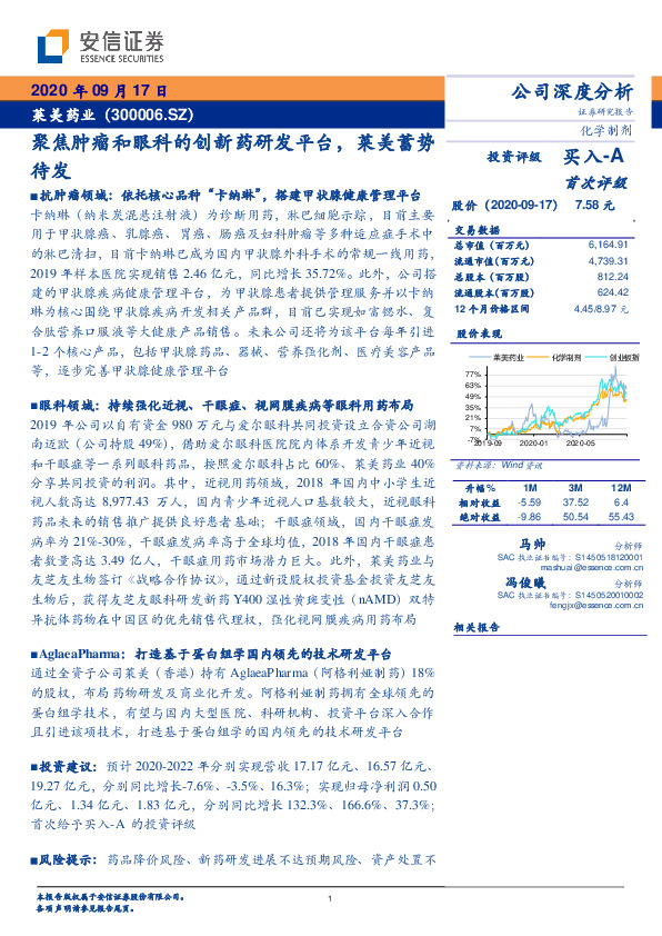 聚焦肿瘤和眼科的创新药研发平台，莱美蓄势待发