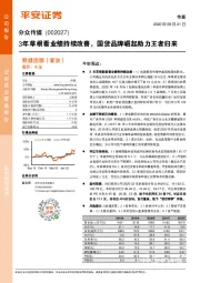 3年草根看业绩持续改善，国货品牌崛起助力王者归来