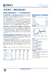 AMD份额持续提升，公司保持较高增长