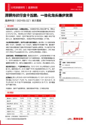 首次覆盖:深耕光伏行业十五载,一体化龙头稳步发展