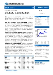 Q3业绩兑现，关注新游及出海动向