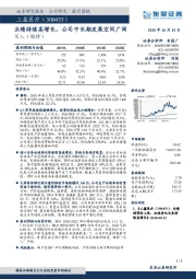 业绩持续高增长，公司中长期发展空间广阔