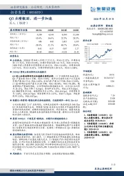 Q3业绩靓丽，进一步加速