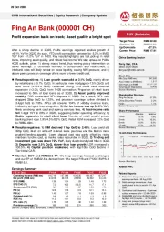 Profit expansion back on track; Asset quality a bright spot