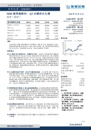 MDI顺周期涨价，Q3业绩环比大增