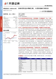 公司首次覆盖报告：软体家具龙头峥嵘已现，大家居战略引领未来