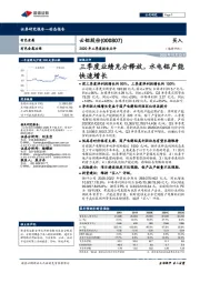 2020年三季度报告点评:三季度业绩充分释放,水电铝产能快速增长