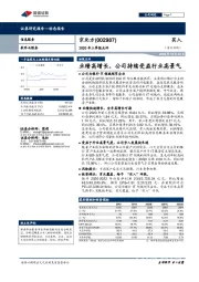 2020年三季报点评:业绩高增长,公司持续受益行业高景气