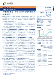 业绩符合预期，沸石OLED材料双轮驱动加速成长