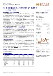 生益科技Q3季报点评：Q3净利润增速较快，5G招标助力全年稳健增长