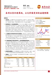 各项业务加速落地，公允价值变动收益超预期