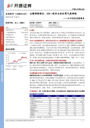 公司信息更新报告:业绩持续增长,IDC+软件业务的景气度持续