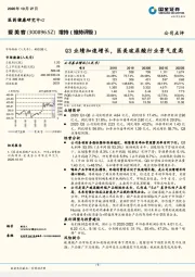 Q3业绩加速增长，医美玻尿酸行业景气度高