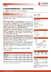 2020年三季报点评:汇兑损益等费用短期影响较大,实际内生持续提速
