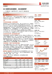 2020年三季报点评:Q3业绩环比加速增长,龙头继续向好