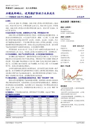 华鲁恒升2020年三季报点评:业绩底部确认,逆周期扩张助力未来成长