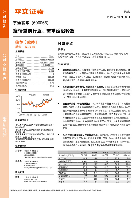 疫情重创行业、需求延迟释放