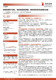 2020年三季报点评:疫情拖累线下增长、电商渠道短暂调整,期待明年回归快速增长轨道