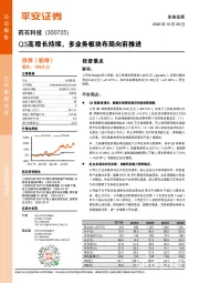 Q3高增长持续,多业务板块布局向前推进