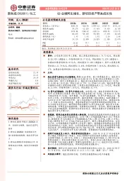 Q3业绩同比增长，新项目投产带来成长性