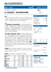 Q3业绩高增长，嗨体保持强劲增势