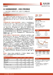 2020年三季报点评:Q3业绩增速明显提升,研发工作有序推进