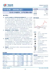 Q3收入加速增长，全年有望转正增长