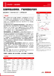 三季报点评:生猪养殖业绩释放,产能有望逐步回升