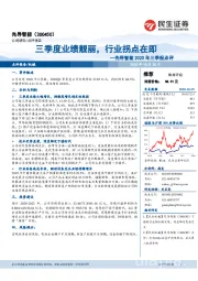 先导智能2020年三季报点评:三季度业绩靓丽,行业拐点在即