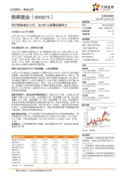 充分受益金价上行,主力矿山有望全面发力
