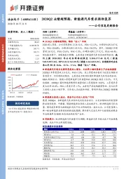 公司信息更新报告：2020Q2业绩超预期，新能源汽车需求强劲复苏