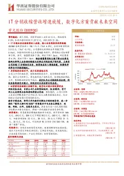 IT分销收缩营收增速放缓，数字化方案贡献未来空间