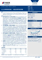 2020年三季报点评:自主品牌持续亮眼,业绩高增再超预期