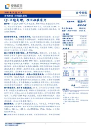 Q3业绩高增，项目拓展有力