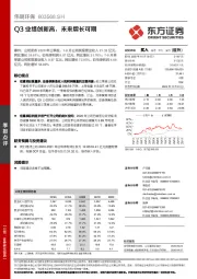 Q3业绩创新高，未来增长可期