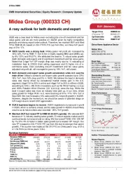 A rosy outlook for both domestic and export