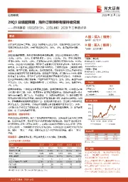 2020年三季报点评:20Q3业绩超预期,海外订单转移有望持续兑现