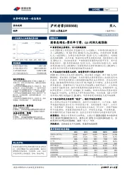 2020三季报点评：国窖高增长+费用率下滑，Q3利润大超预期