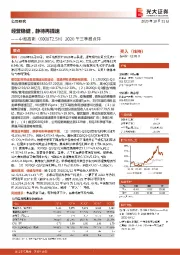 2020年三季报点评：经营稳健，静待再提速