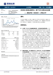 三季报点评：2020Q3短期业绩承压，新产品开启新成长周期