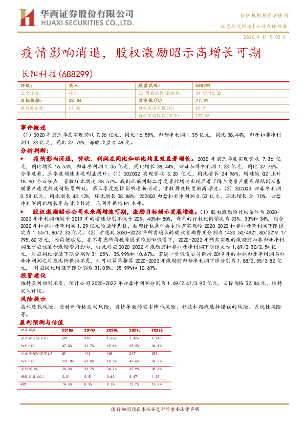 疫情影响消退，股权激励昭示高增长可期
