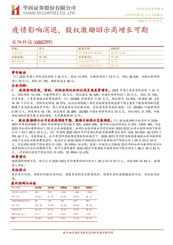 疫情影响消退，股权激励昭示高增长可期