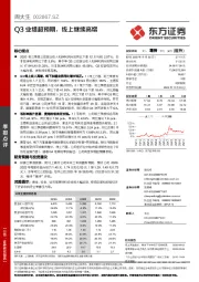 Q3业绩超预期，线上继续高增