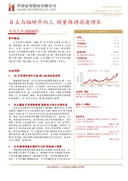 自主与福特齐向上 销量维持高速增长