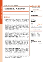 2020年三季报点评：Q3业绩提速显著，GMV维持高增长