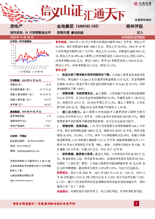 销售回暖 拿地积极