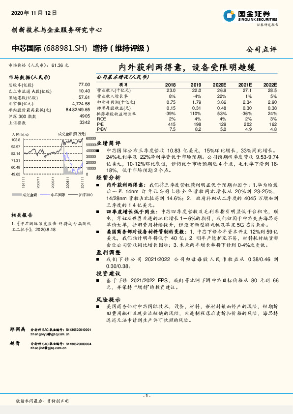 内外获利两得意，设备受限明趋缓
