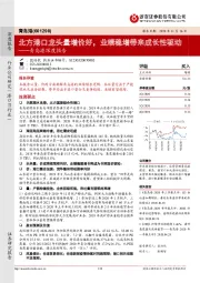 青岛港深度报告：北方港口龙头量增价好，业绩稳增带来成长性驱动