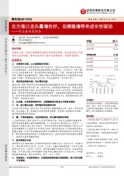 青岛港深度报告:北方港口龙头量增价好,业绩稳增带来成长性驱动